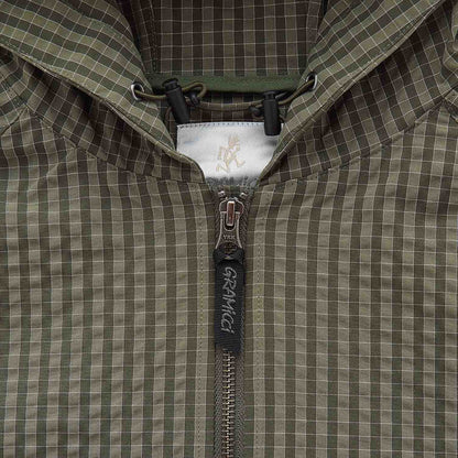 Gramicci Northside Plaid Hooded Jacket Olive