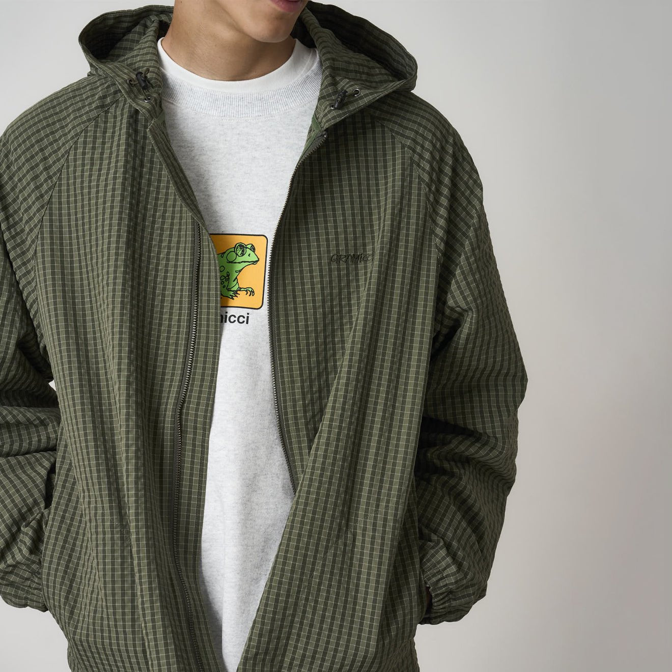 Gramicci Northside Plaid Hooded Jacket Olive – The Sporting Lodge