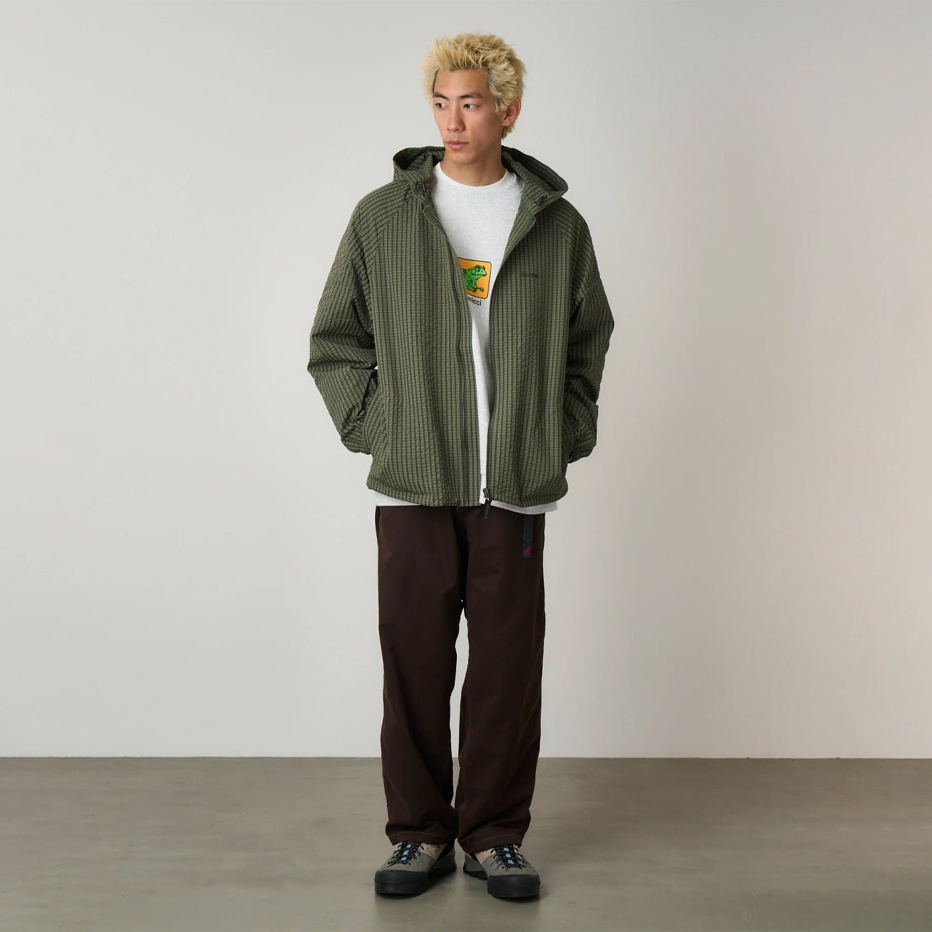 Gramicci Northside Plaid Hooded Jacket Olive – The Sporting Lodge