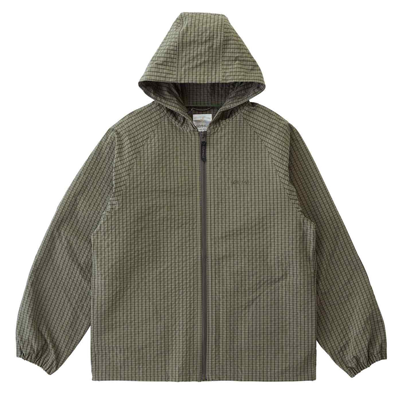 Gramicci Northside Plaid Hooded Jacket Olive