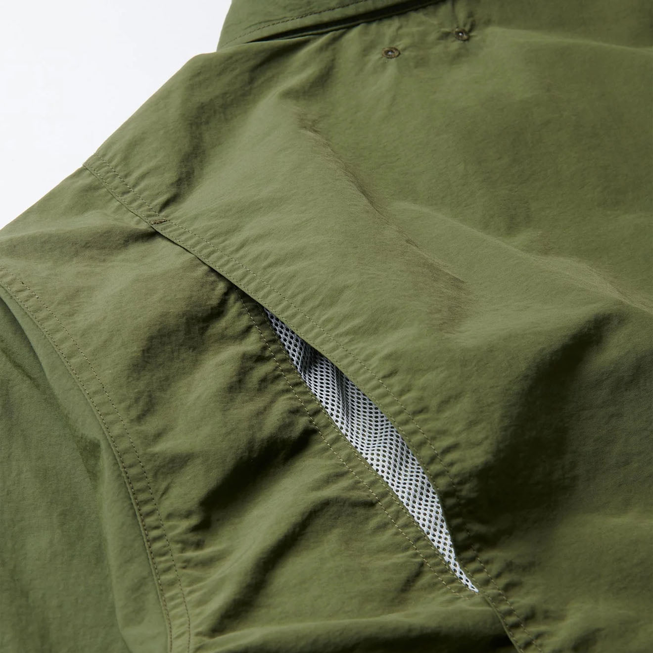Gramicci Nylon Brentwood Shirt Olive - The Sporting Lodge