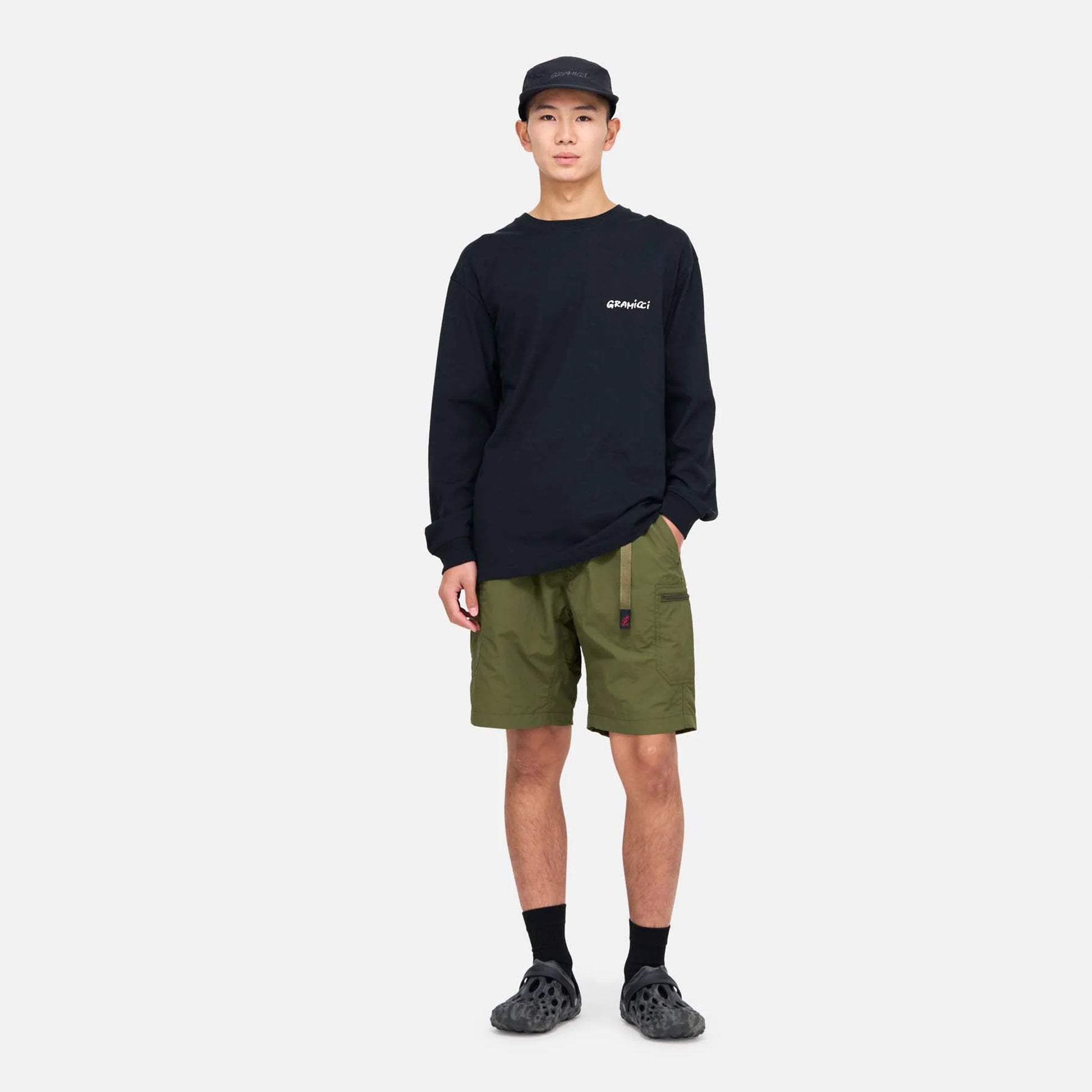 Gramicci Nylon Utility Short Black - The Sporting Lodge