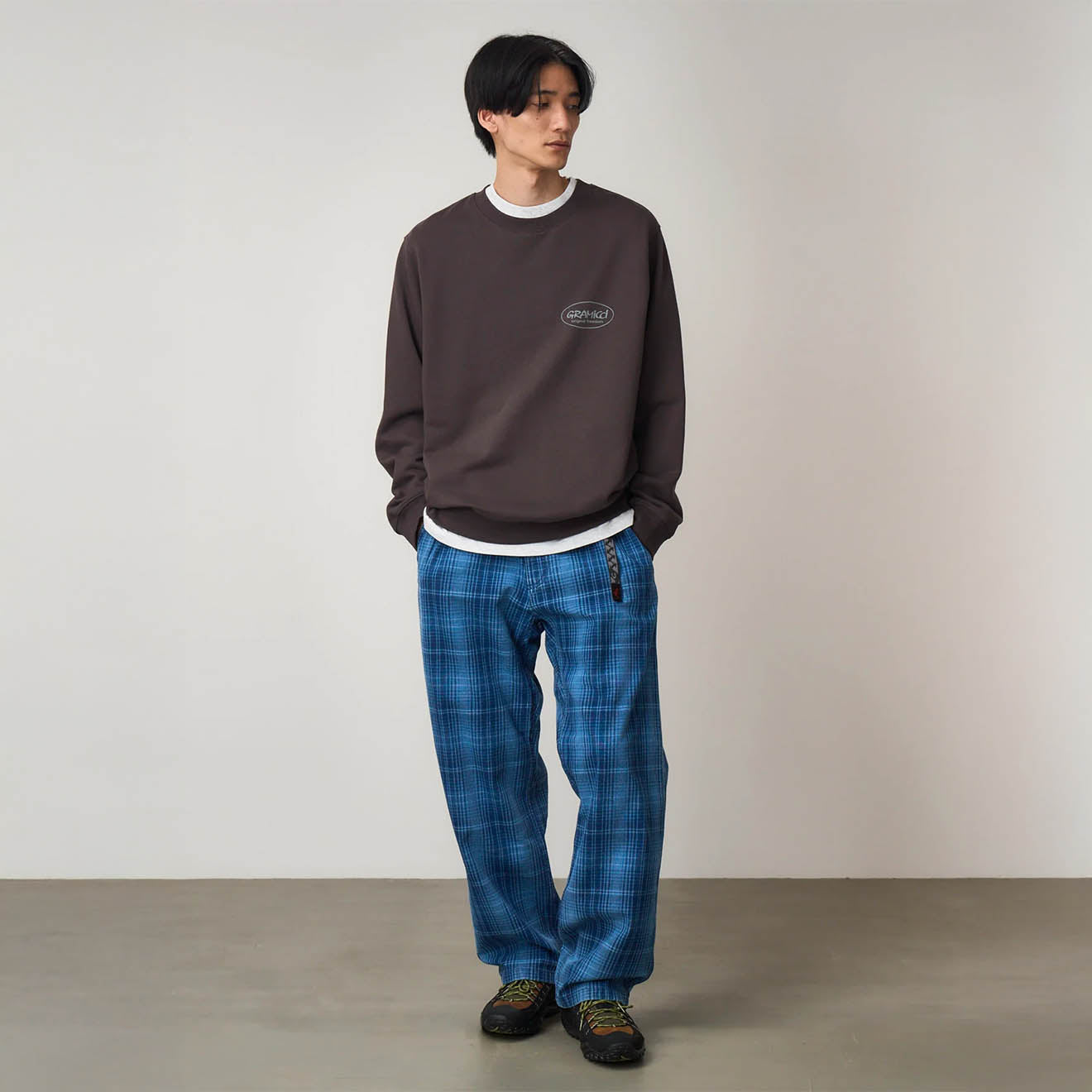Gramicci Original Freedom Sweatshirt Deep Brown - The Sporting Lodge