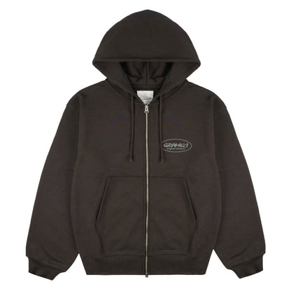Gramicci Original Freedom Zip Hooded Sweatshirt Deep Brown
