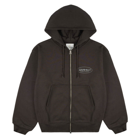 Gramicci Original Freedom Zip Hooded Sweatshirt Deep Brown