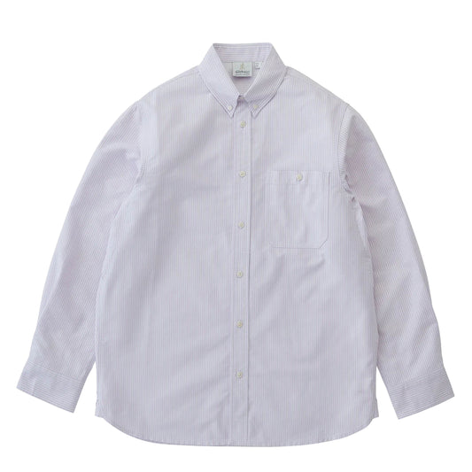 Gramicci Oxford Button Down Stance Shirt Iris Stripe - The Sporting Lodge