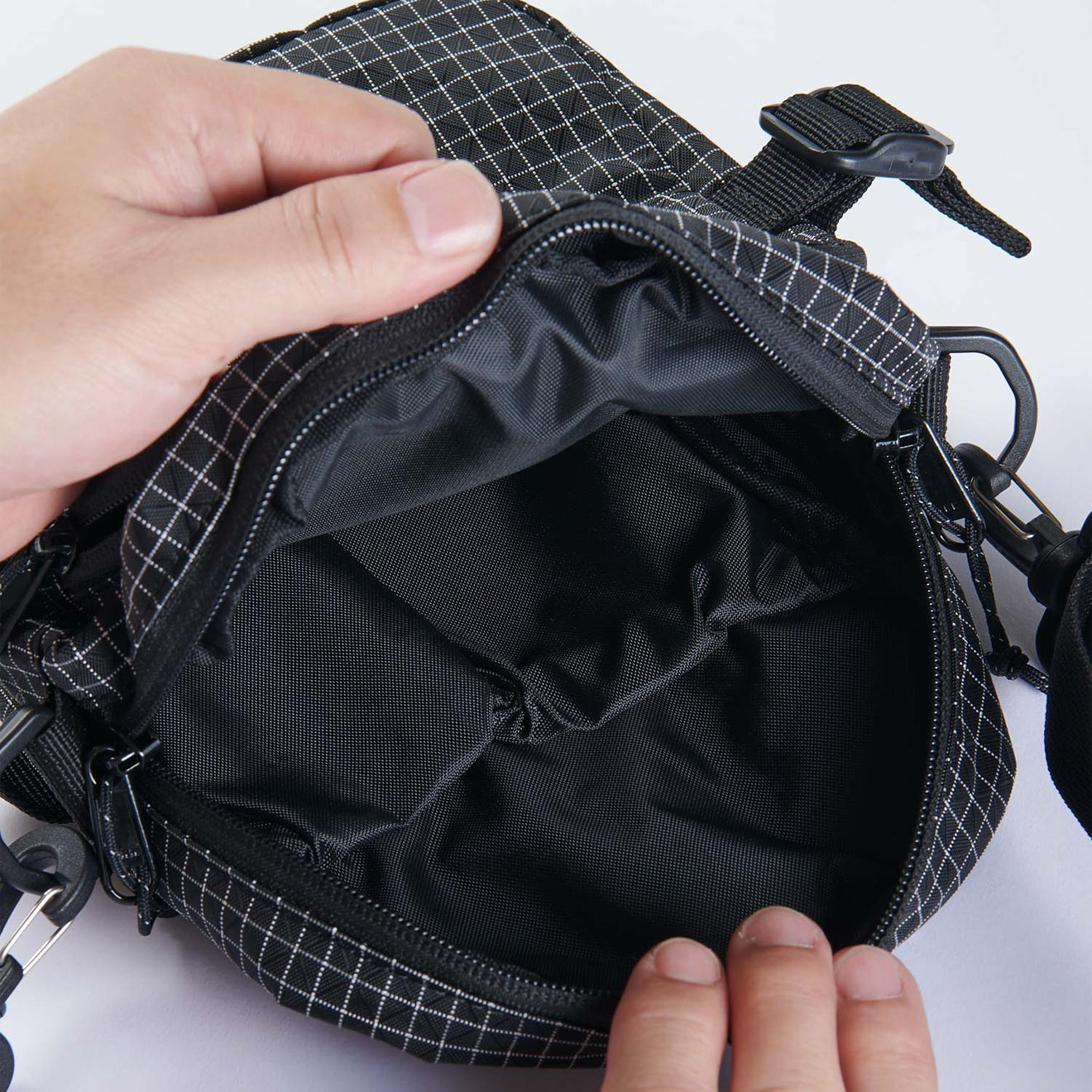 Gramicci Ripstop Mini Shoulder Bag Rip-Stop Black