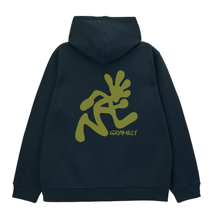 Gramicci Running Man Hooded Sweatshirt Vintage Black