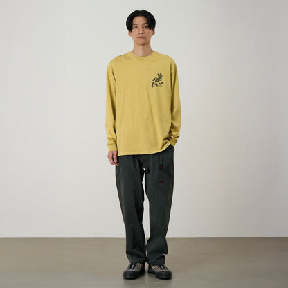 Gramicci Running Man L/S Tee Pigment Dyed Sulphur Pigment