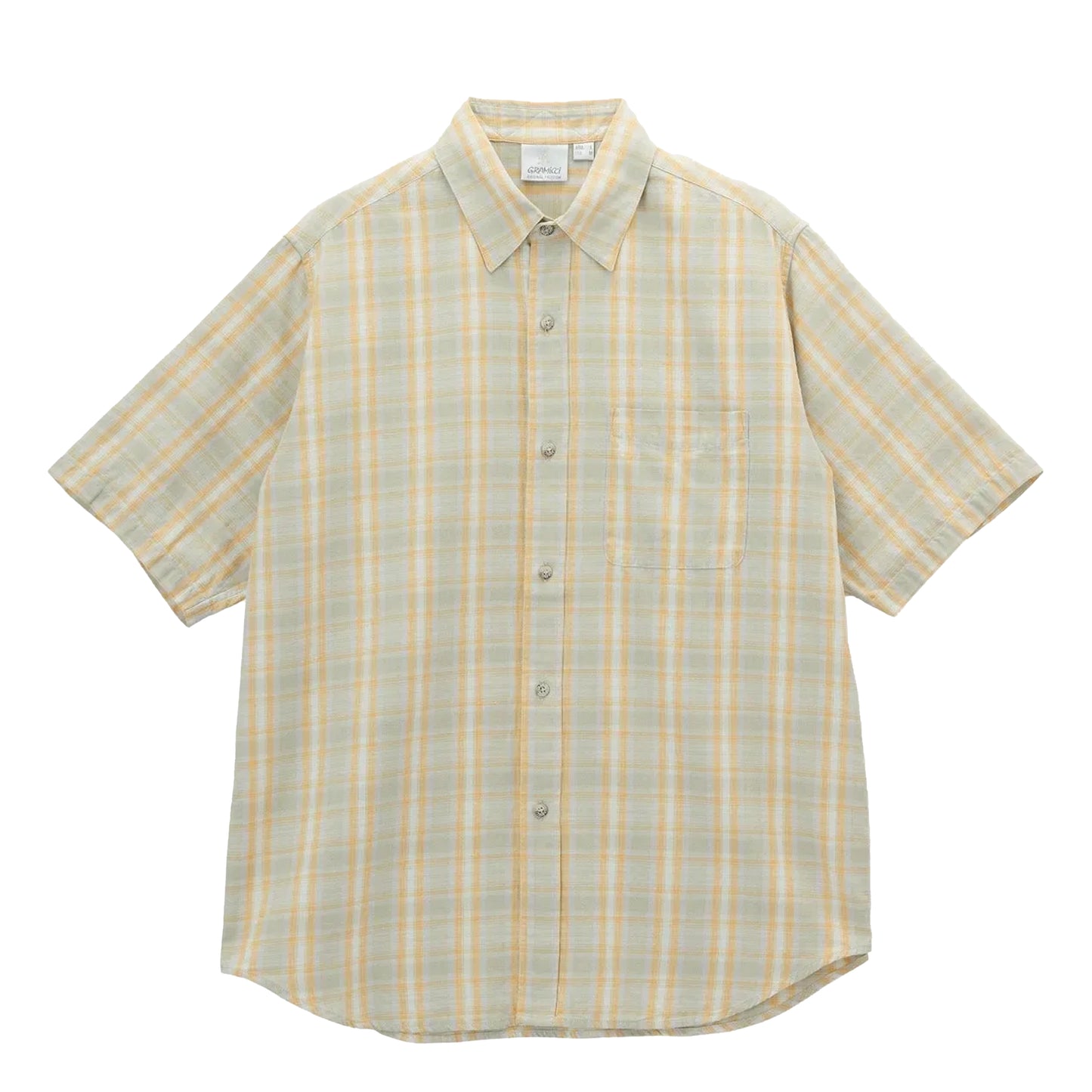 Gramicci S/S Checkered Ombre Shirt Mustard