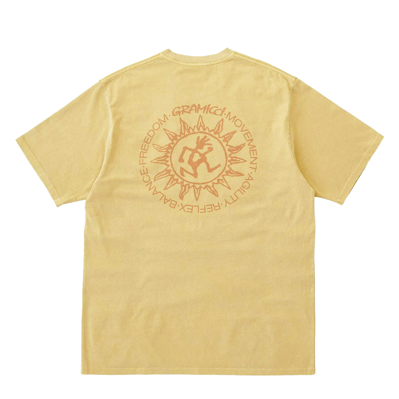 Gramicci Sun Tee Mustard Pigment - The Sporting Lodge