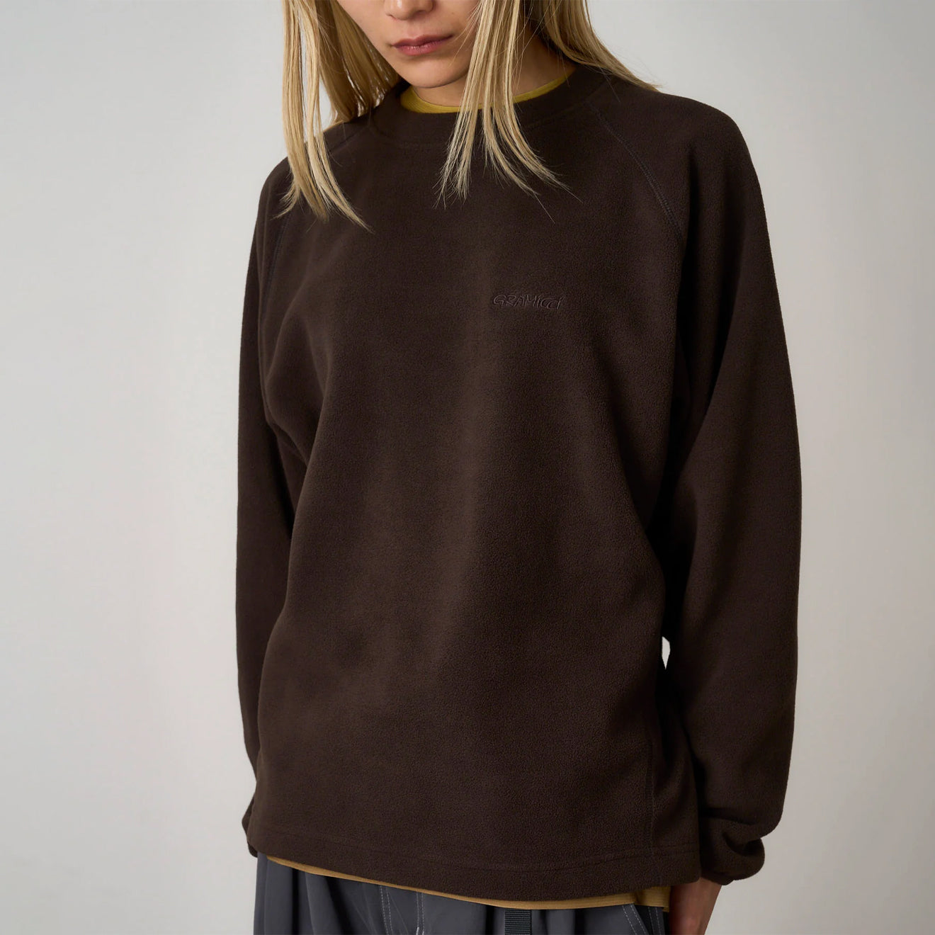 Gramicci Thermal Fleece Crew Tobacco