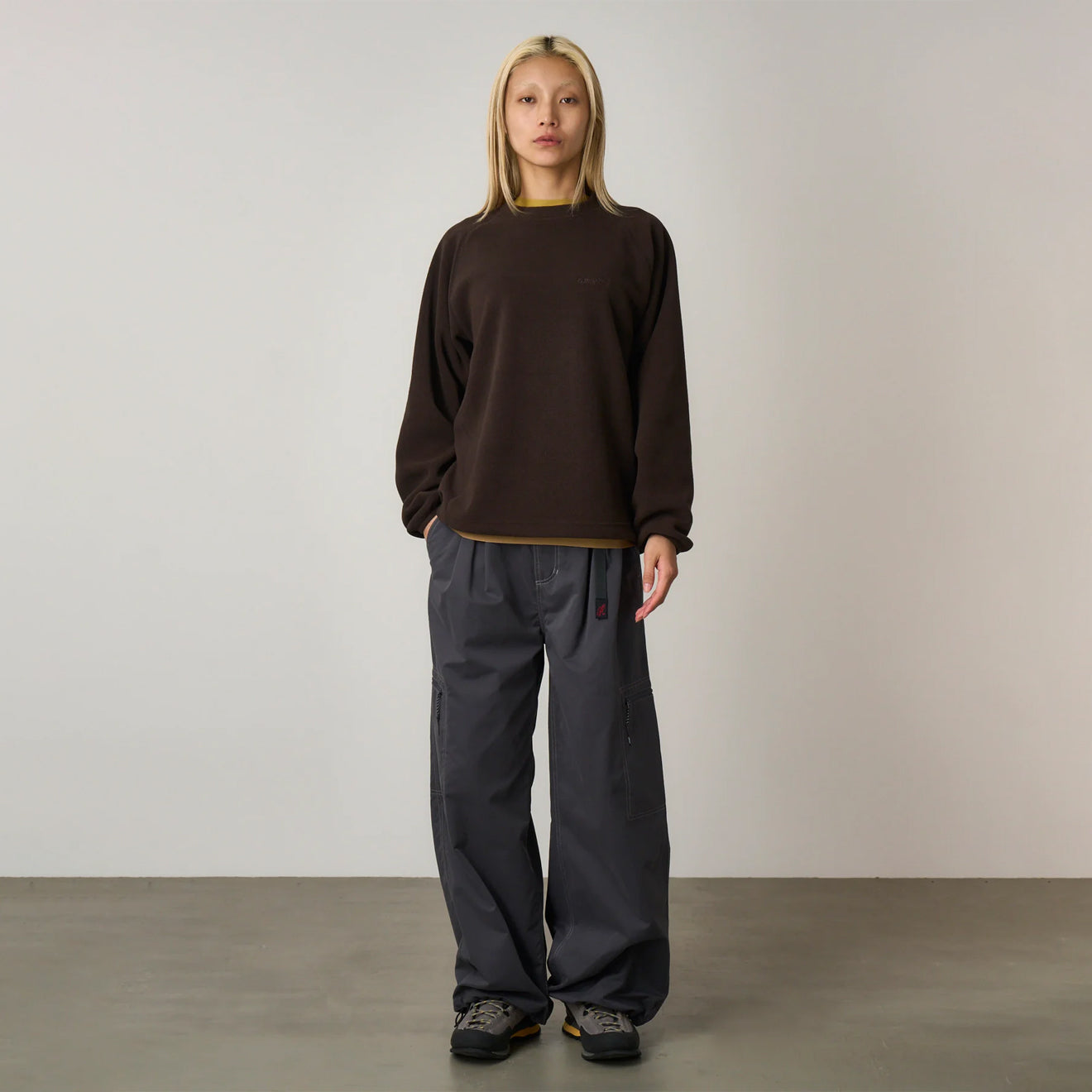 Gramicci Thermal Fleece Crew Tobacco