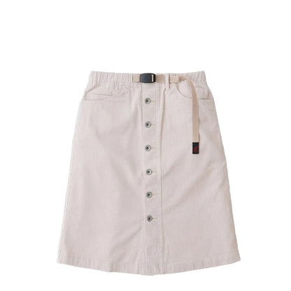 Gramicci Womens Buttoned Down Midi Skirt Bone