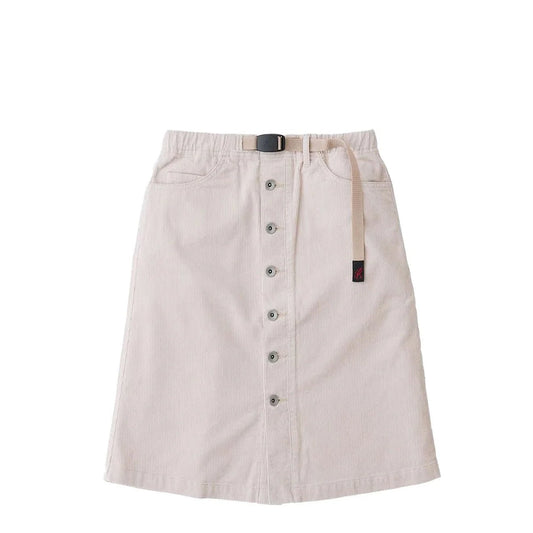 Gramicci Womens Buttoned Down Midi Skirt Bone