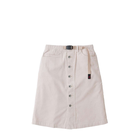 Gramicci Womens Buttoned Down Midi Skirt Bone