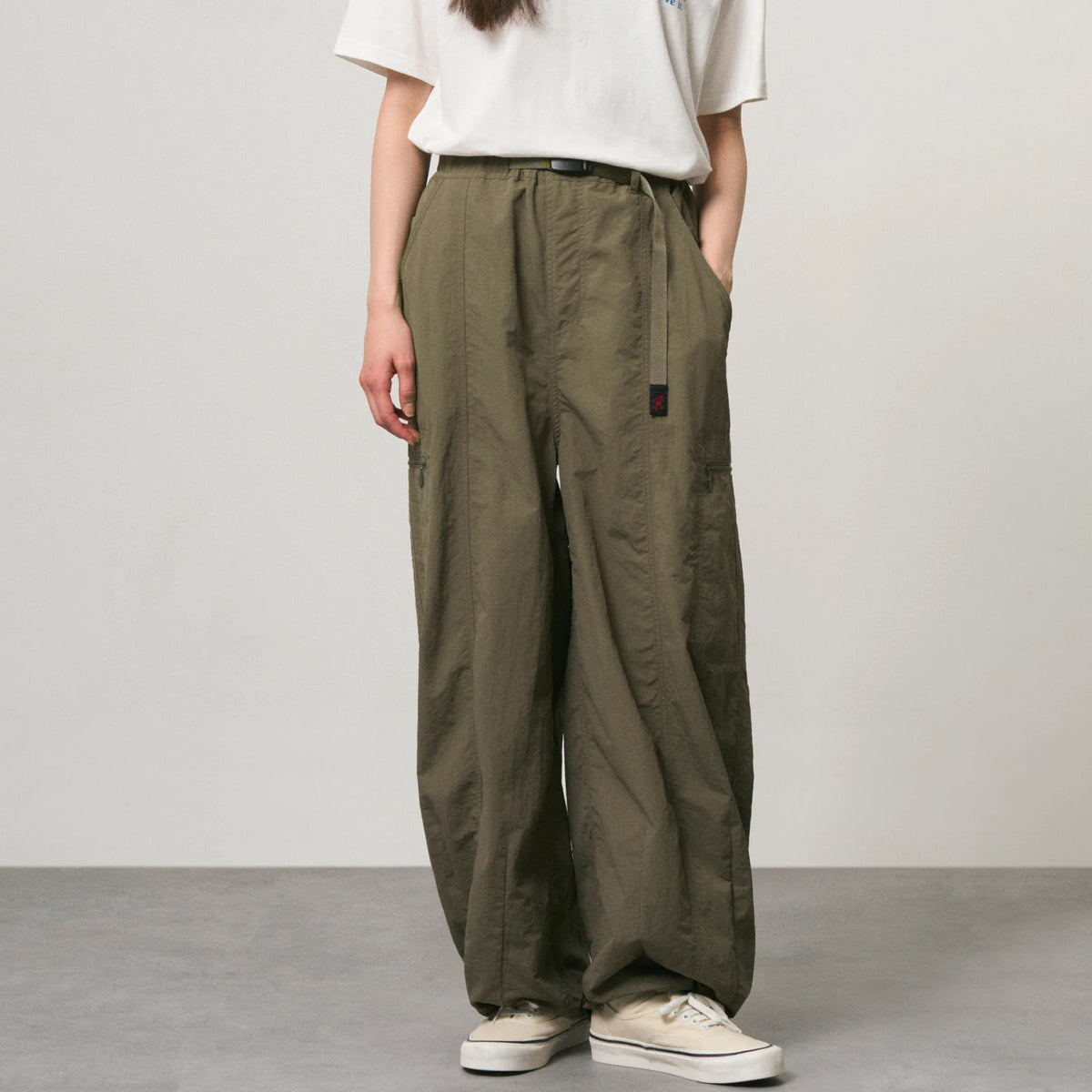 Gramicci Womens Nylon Loose Balloon Pant Burnt Olive