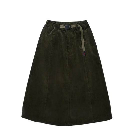 Gramicci Womens Paneled Midi Skirt Olive Green