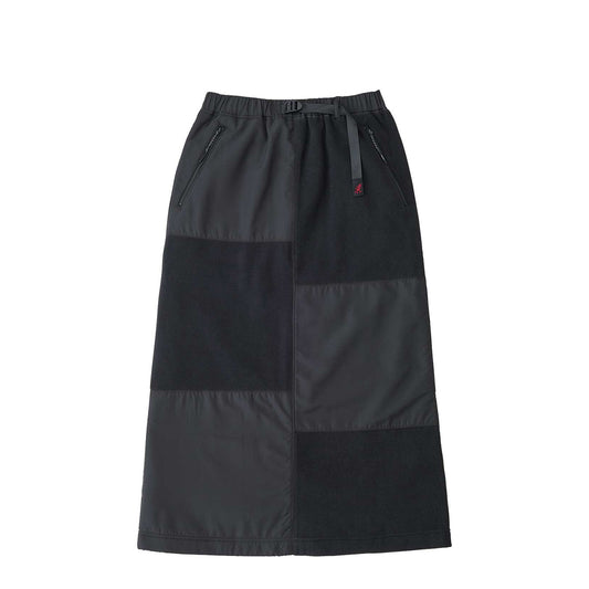 Gramicci Womens Thermal Fleece Patch Skirt Black - The Sporting Lodge