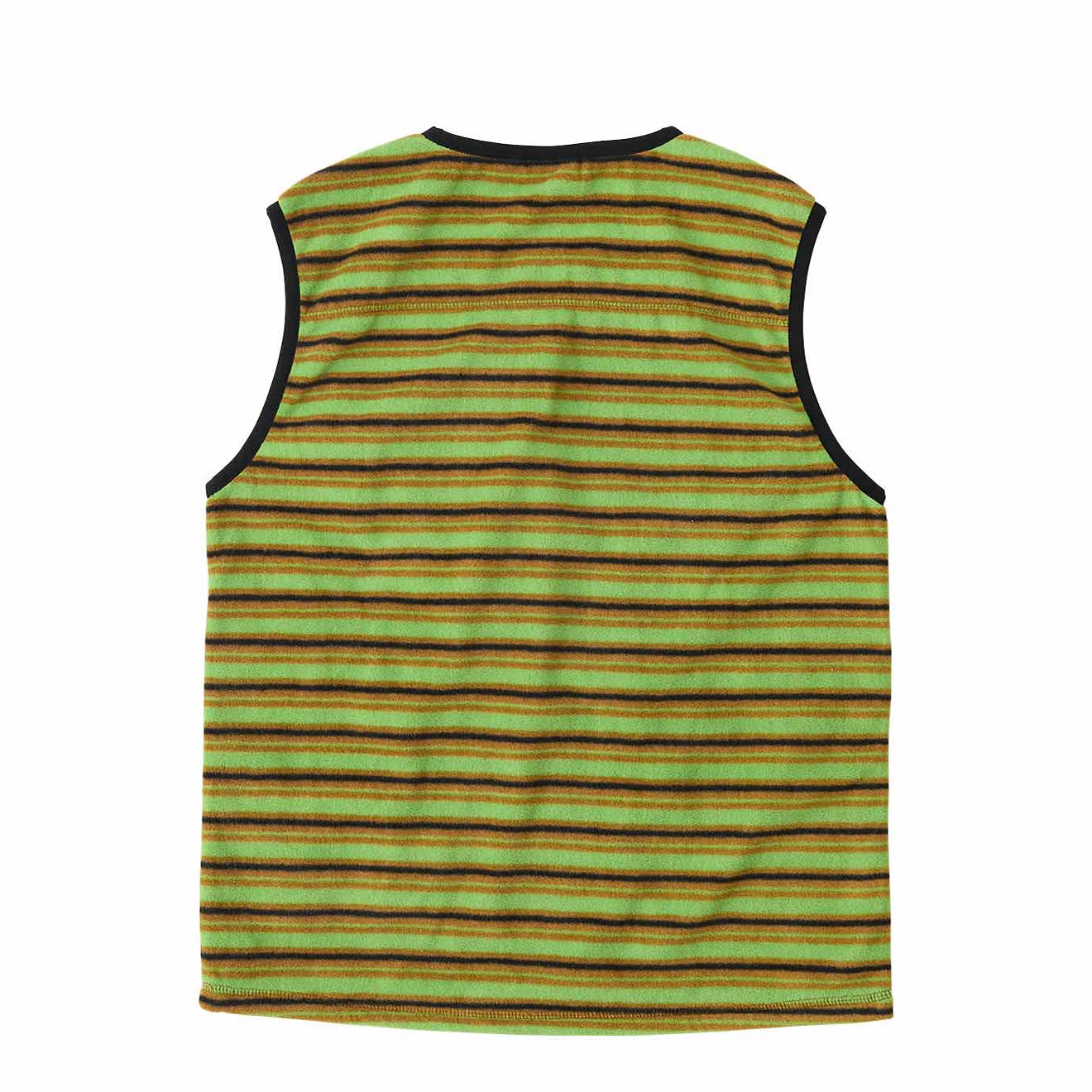Gramicci Womens Thermal Fleece Pullover Chartreuse Stripe