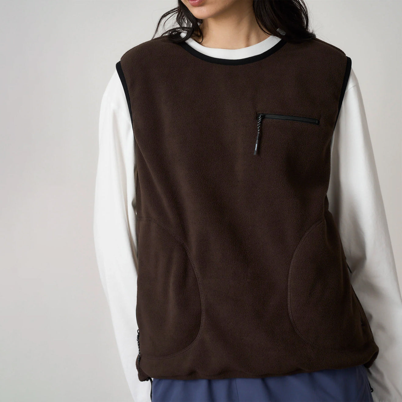 Gramicci Womens Thermal Fleece Pullover Tobacco