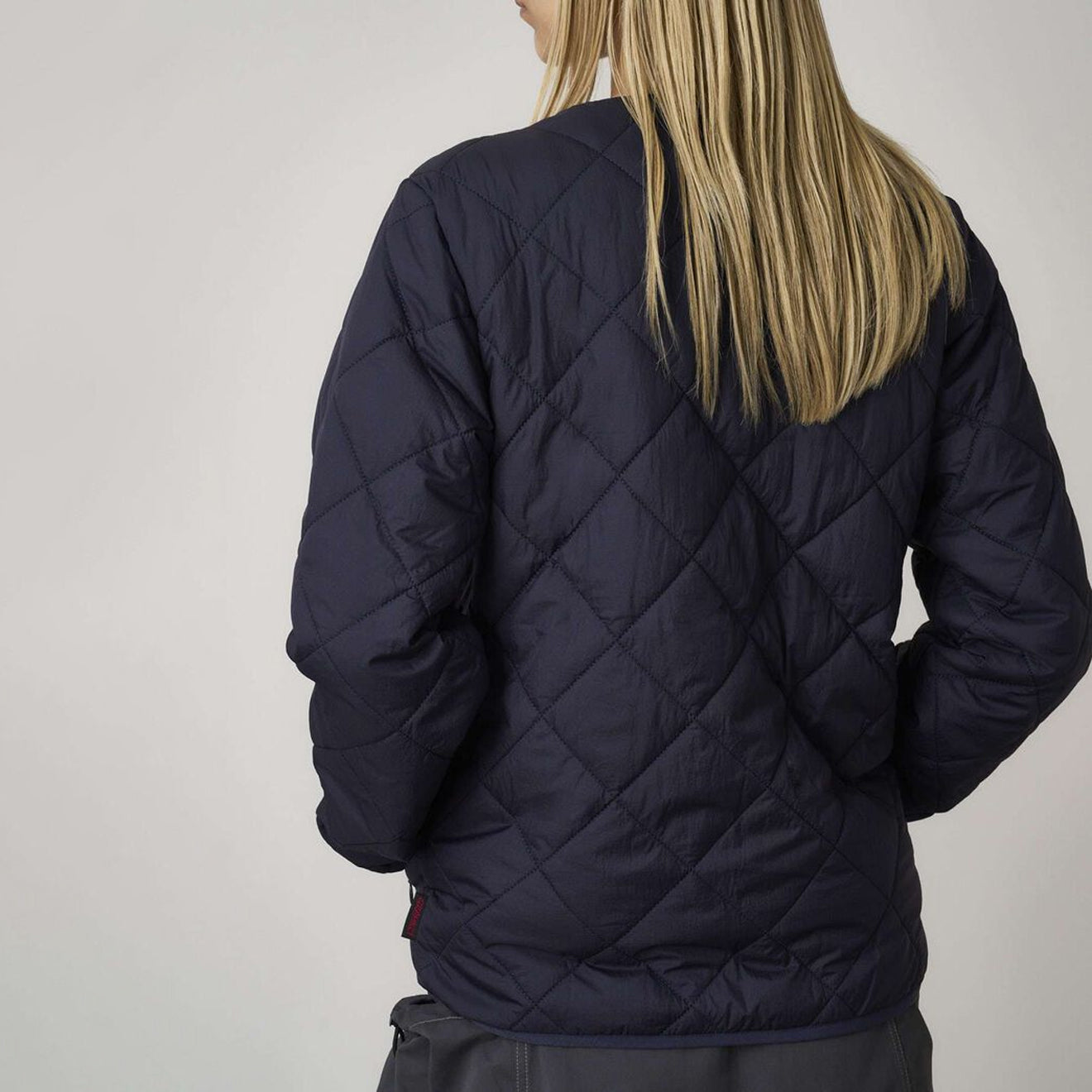 Gramicci Womens Thermal Insulation Quilted Jacket Navy