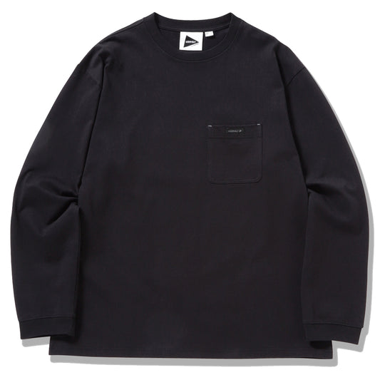 Gramicci x And Wander Backprint L/S Tee Black - The Sporting Lodge