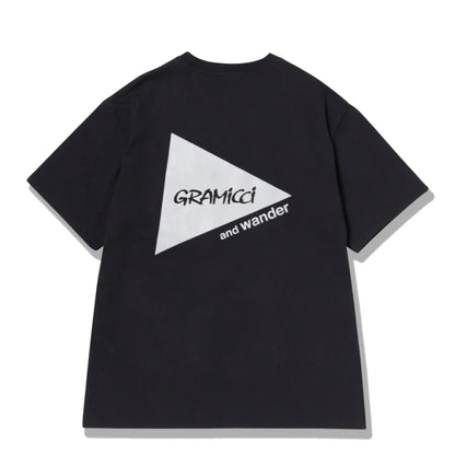 Gramicci x And Wander Backprint Tee Black - The Sporting Lodge