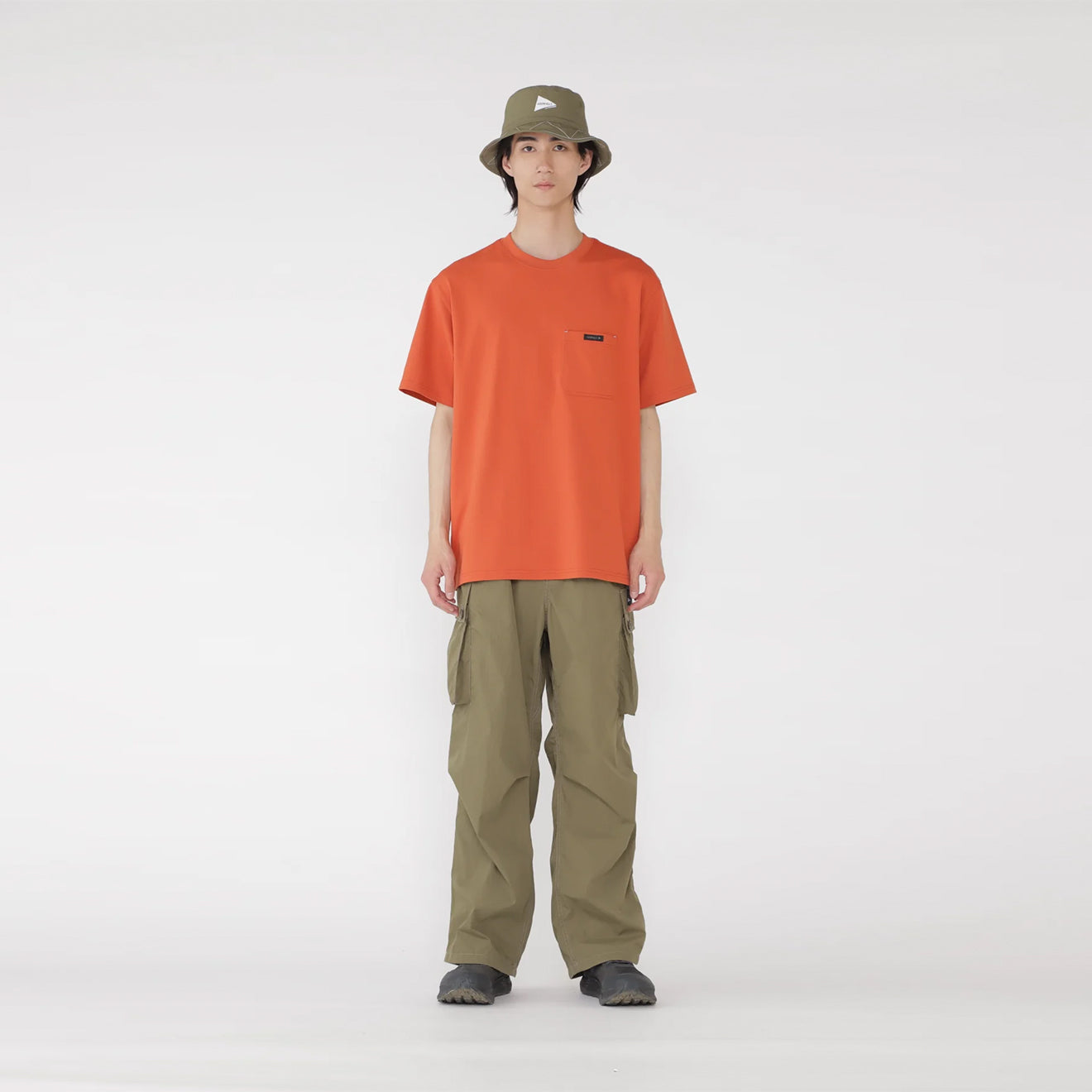 Gramicci x And Wander Backprint Tee Red - The Sporting Lodge
