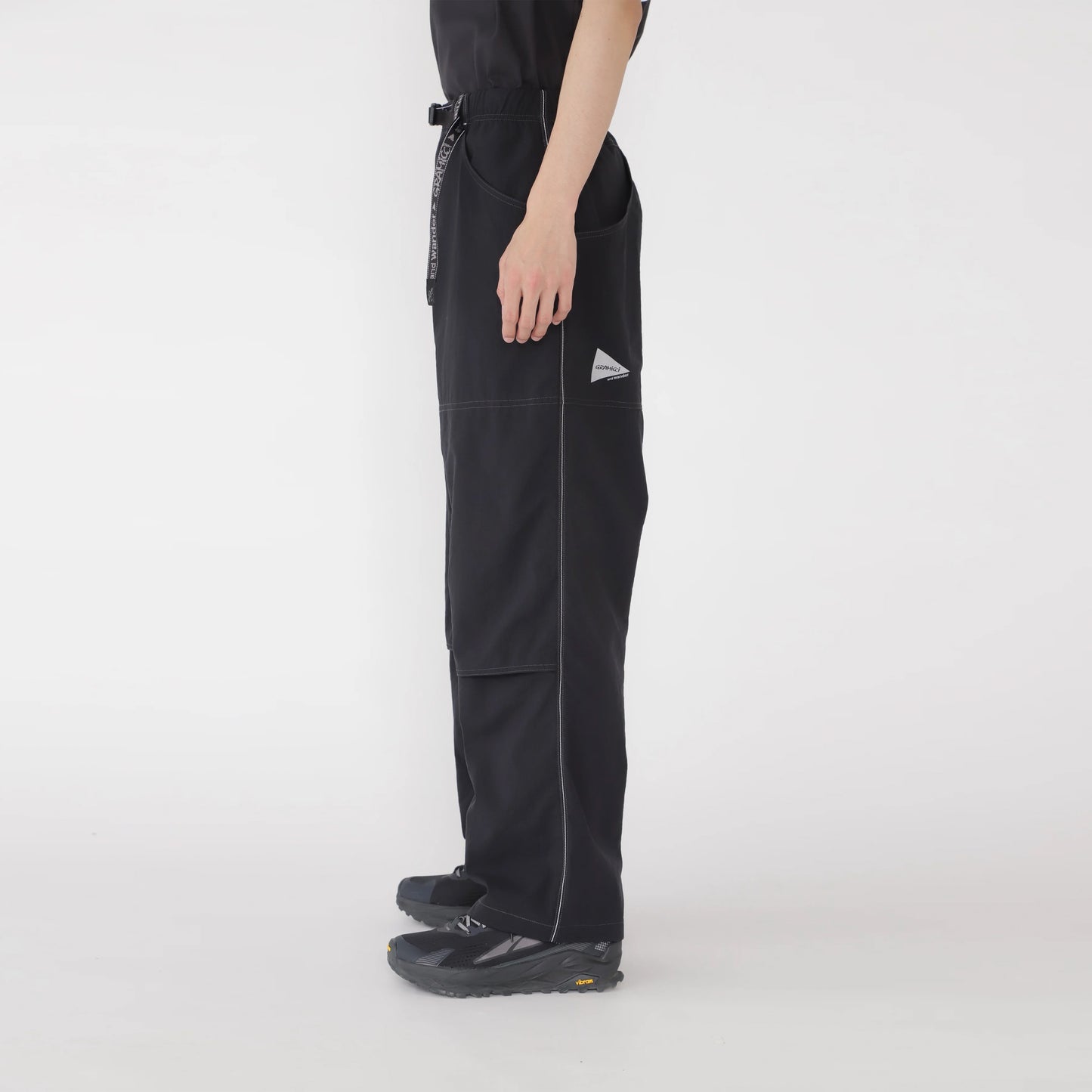 Gramicci x And Wander Womens Nylon Double Knee Pant Black