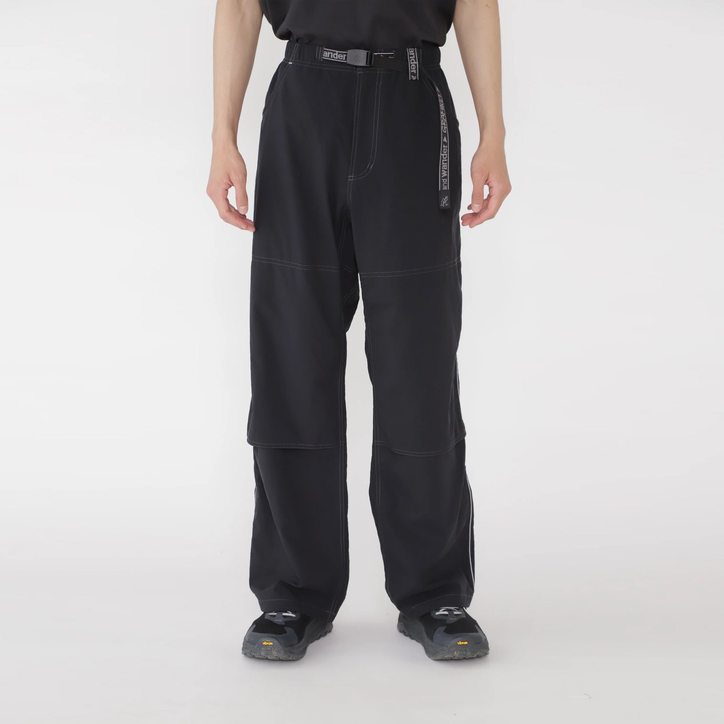 Gramicci x And Wander Womens Nylon Double Knee Pant Black