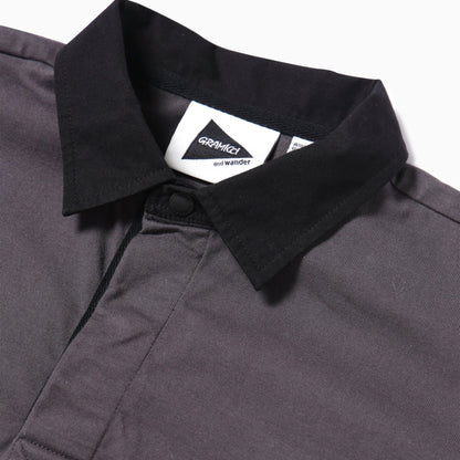 Gramicci x And Wander Tech Rugby Shirt Charcoal