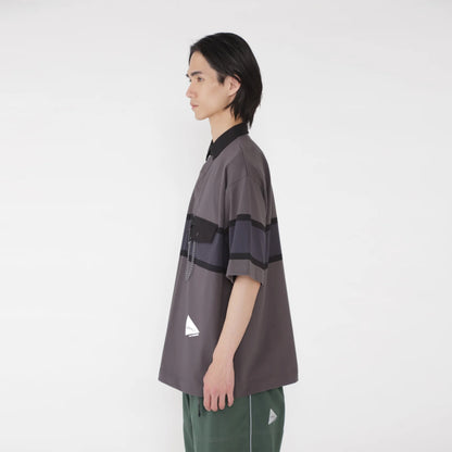 Gramicci x And Wander Tech Rugby Shirt Charcoal