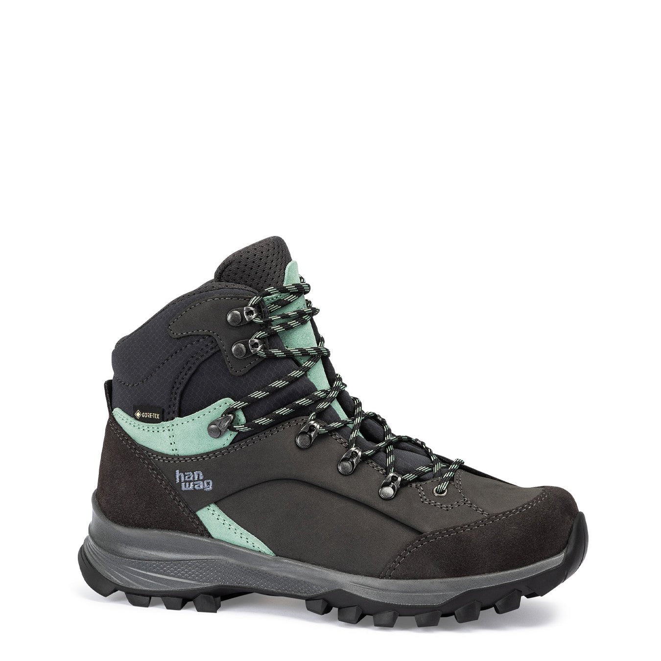 Hanwag Womens Alta Bunion II Gore - Tex Boot Shoe Asphalt / Mint