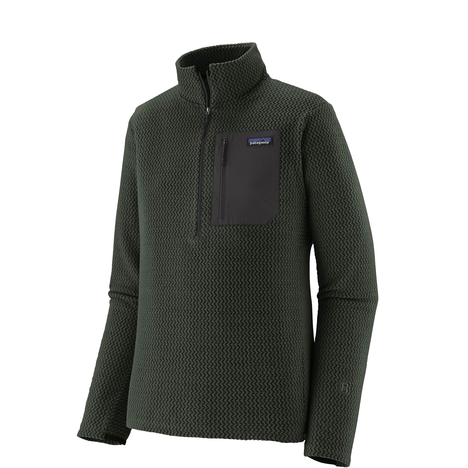 Patagonia R1 Air Fleece Zip-Neck Old Growth Green - The Sporting Lodge