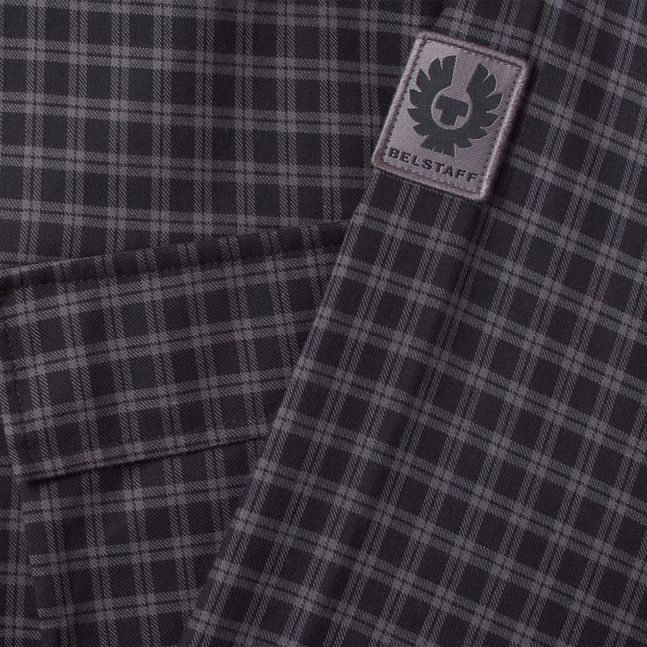 Belstaff Scale Shirt Black / Tornado Grey