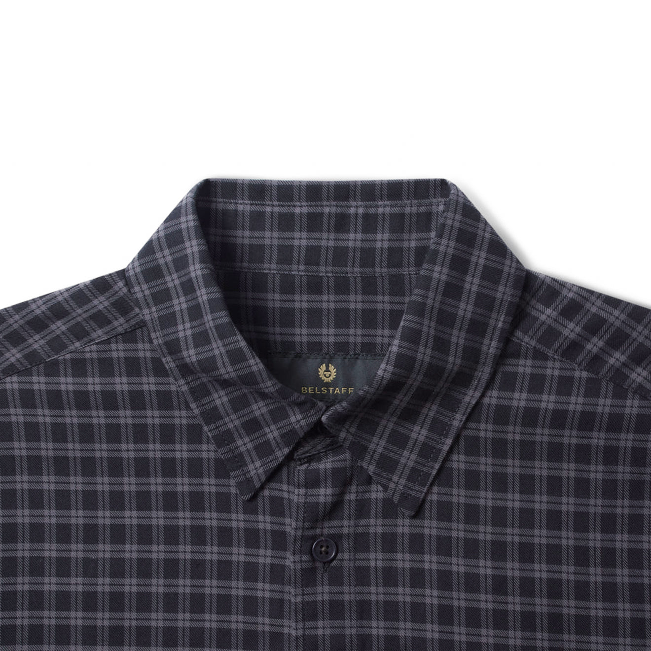 Belstaff Scale Shirt Black / Tornado Grey