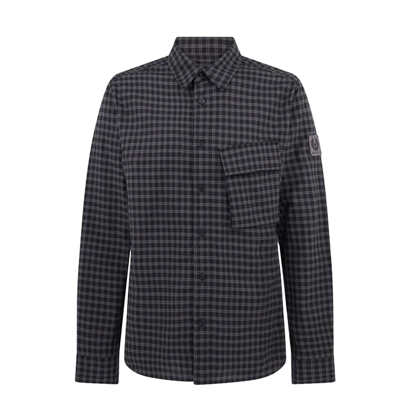 Belstaff Scale Shirt Black / Tornado Grey