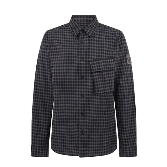 Belstaff Scale Shirt Black / Tornado Grey