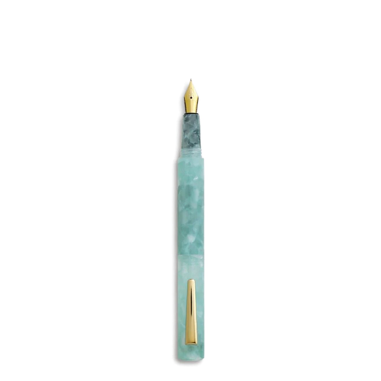 Hightide Attache Marbled Fountain Pen Mint - The Sporting Lodge