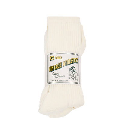 Ivy Ellis Vintage Atheltic Socks 3 Pack Cream