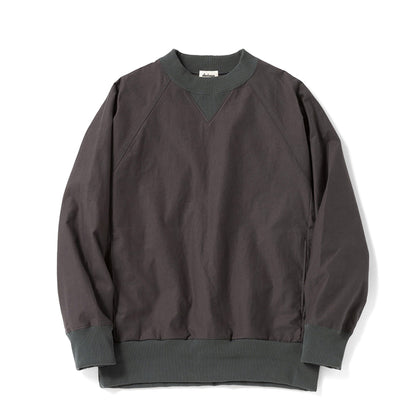 Jackman Back Nep Crew Neck Dark Grey / Green - The Sporting Lodge
