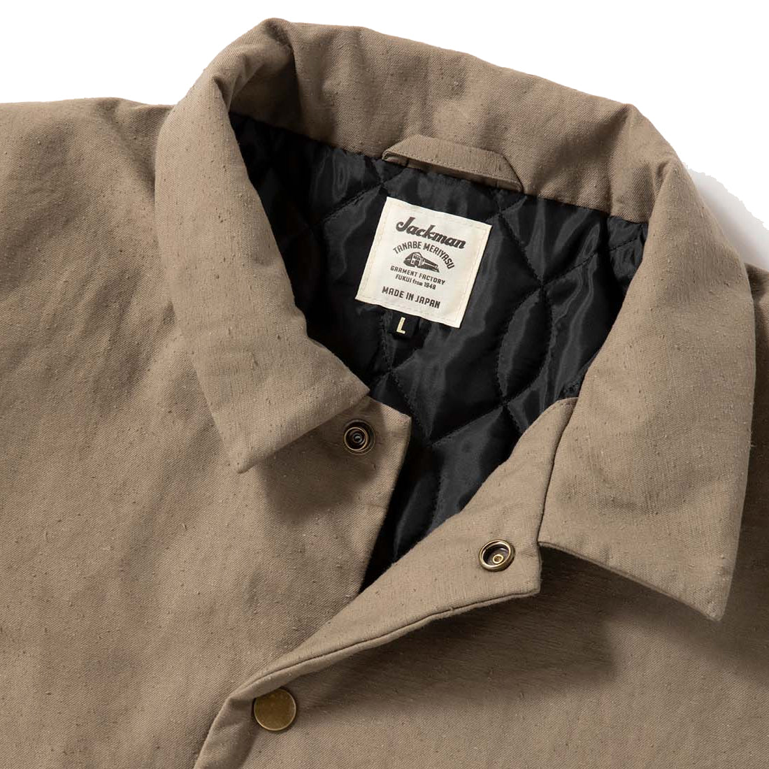 Jackman Back Nep Padded Coach Jacket Sepia - The Sporting Lodge