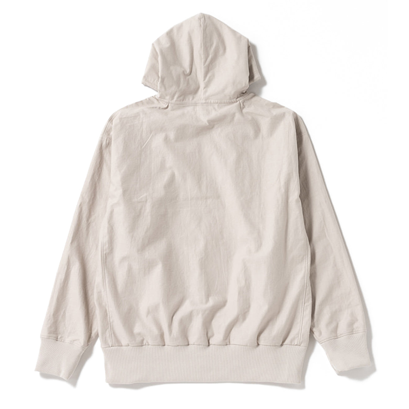 Jackman Back Nep Zip Parka Hooded Sweat Rosin White - The Sporting Lodge