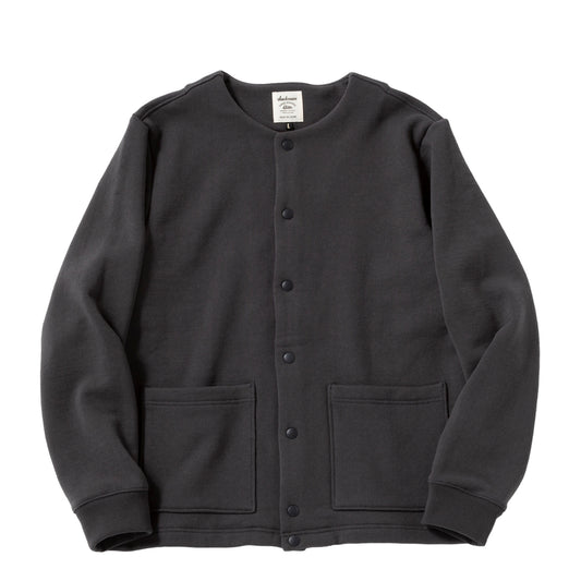 Jackman Big Loop Collarless Sweat Jacket Ink