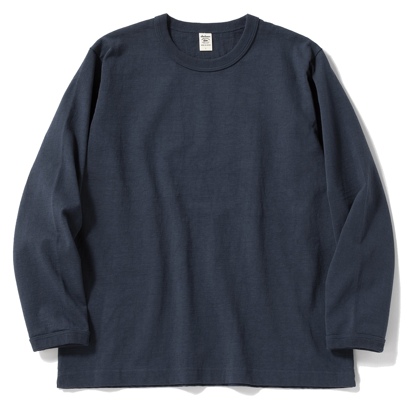 Jackman Dotsume L/S T-Shirt Tetsukon Iron Navy - The Sporting Lodge