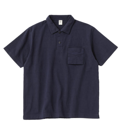 Jackman Dotsume Pocket Polo Navy - The Sporting Lodge