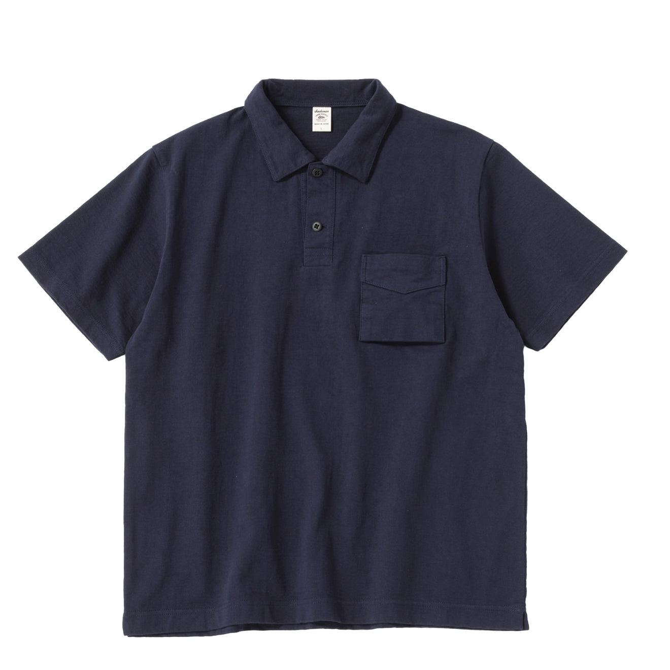 トップス Jackman / Dotsume Owners Polo Jackman Dotsume Sweat Owners Polo in Ink Black | Wallace