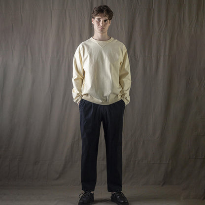 Jackman Dotsume Rib L/S T-Shirt Uni Cream