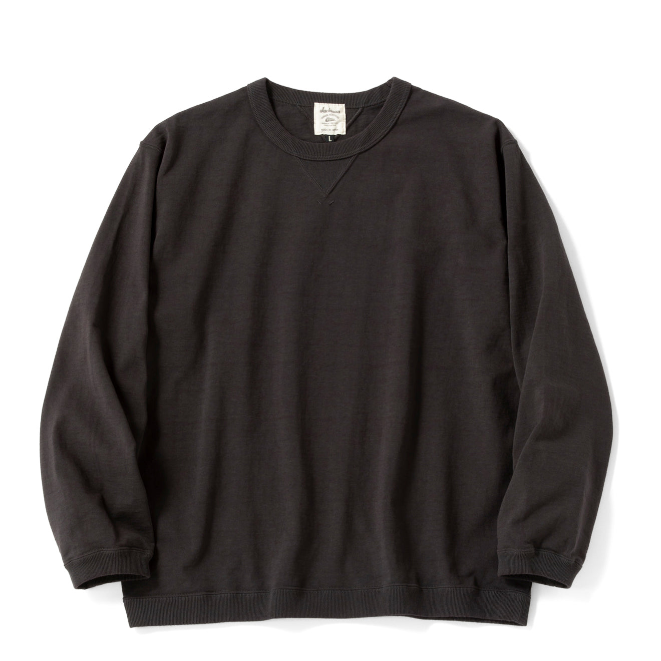 Jackman Dotsume Rib L/S T-shirt Ink Black - The Sporting Lodge